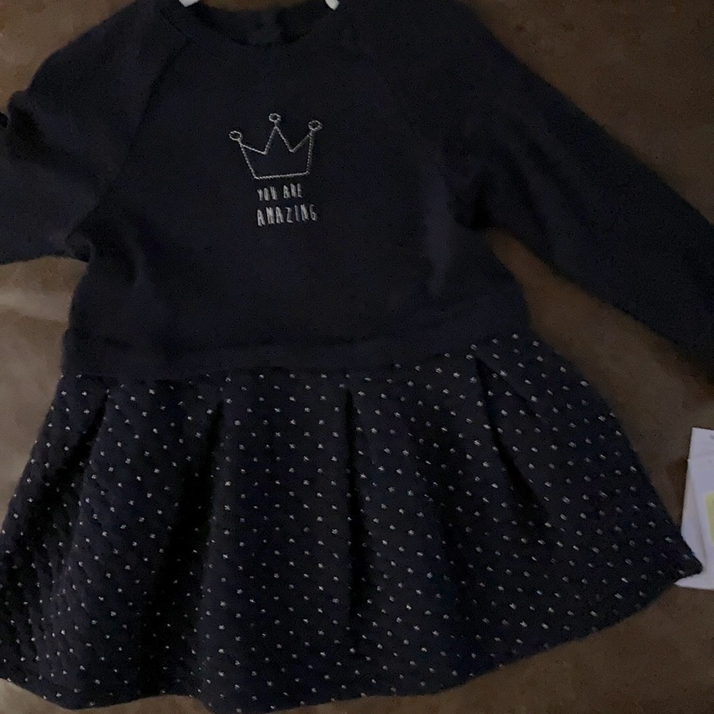 Robeeze toddler dress in navy